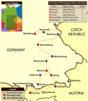 Brewing in Bavaria Map